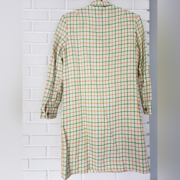 1960s wool blend dress, union made. Size small - Picture 8 of 12